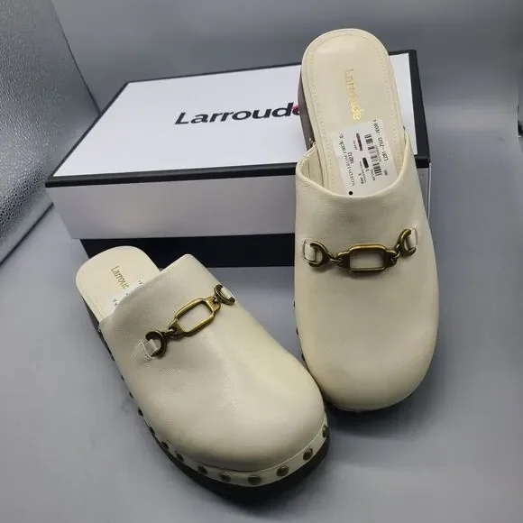 Larroude | Shoes | Larroude Zuzi Bit Platform Ivory Leather  display picture 2